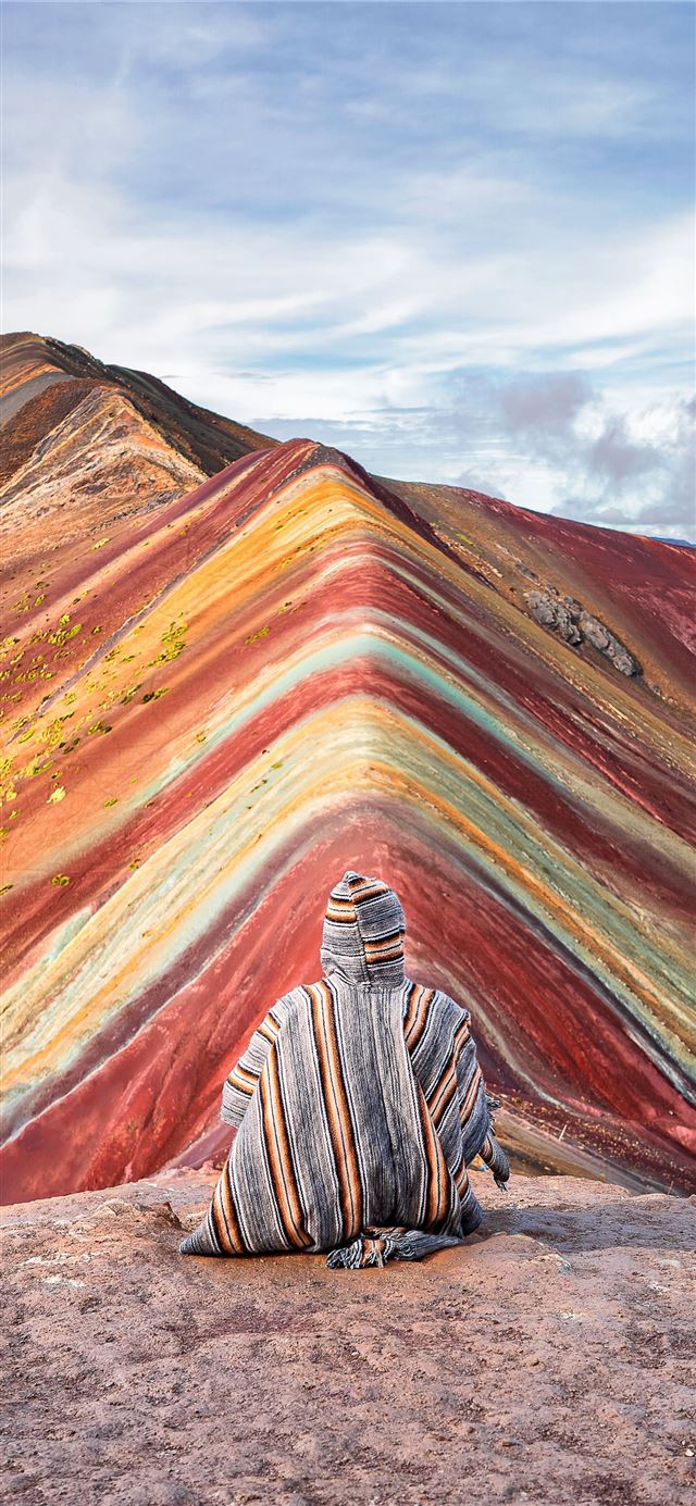 1125x2436 Rainbow Mountains - china iPhone 11 Wallpaper