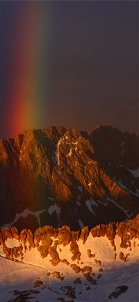 Rainbow Mountains iPhone 11 wallpaper