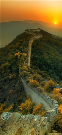 Great Wall of China travel tourism sunset Travel wallpaper