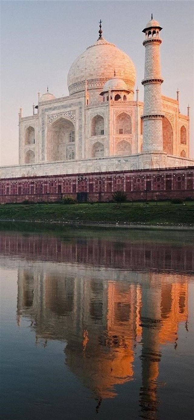 1125x2436 Taj Mahal River Sony Xperia X XZ Z5 Premium HD 4k - taj mahal iPhone 11 Wallpaper