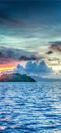 Bora Bora French Polynesia Sunset Ocean Pacific HD wallpaper