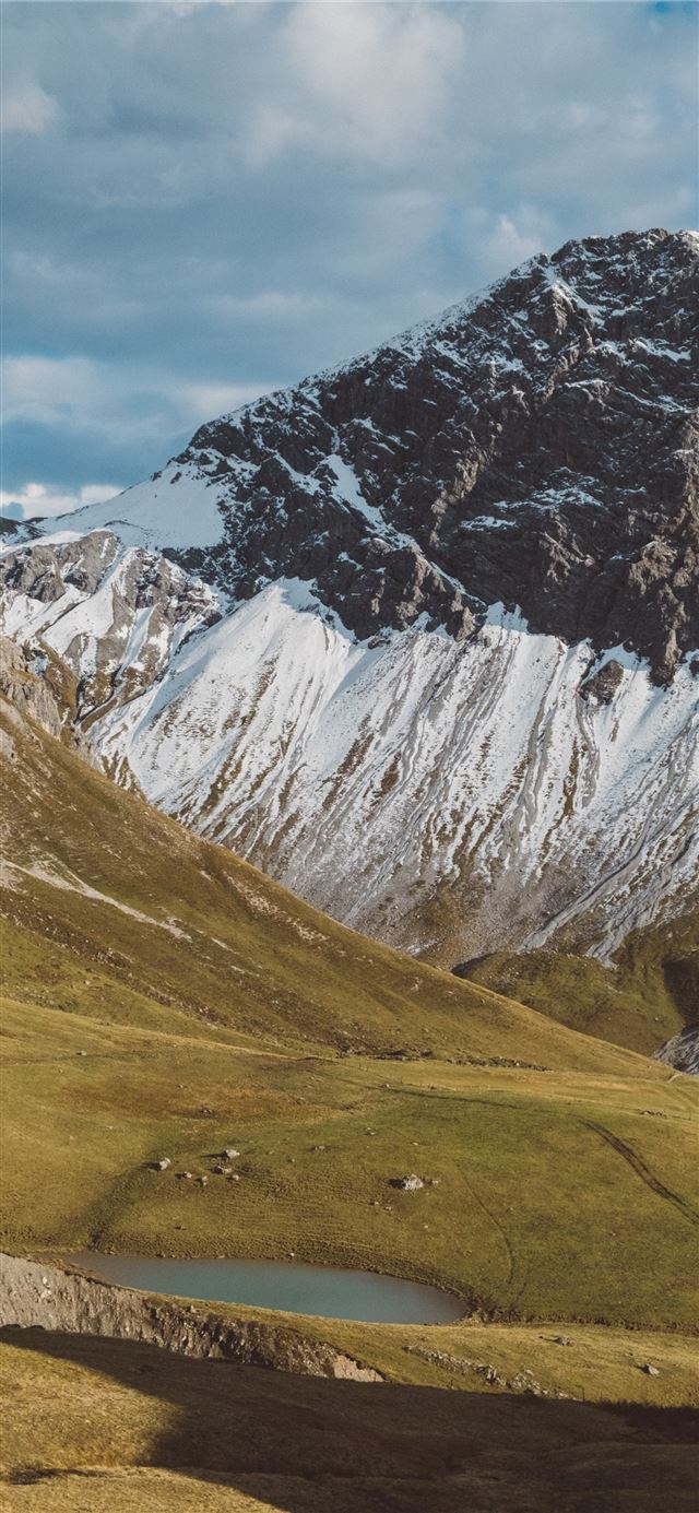 1125x2436 green and brown mountains - mountain iPhone 11 Wallpaper