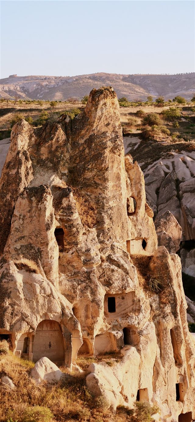 1125x2436 beige rock - cappadocia iPhone 11 Wallpaper