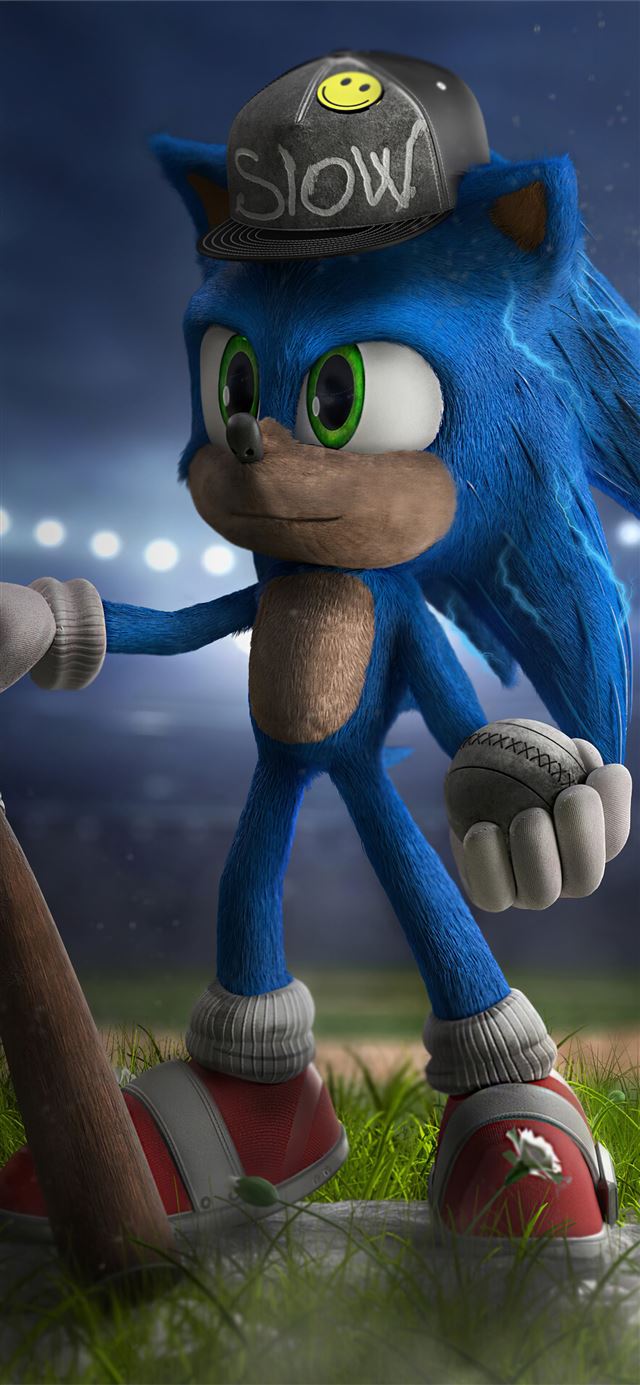 1125x2436 sonic the hedgehog playing baseball - sonic the hedgehog iPhone 11 Wallpaper