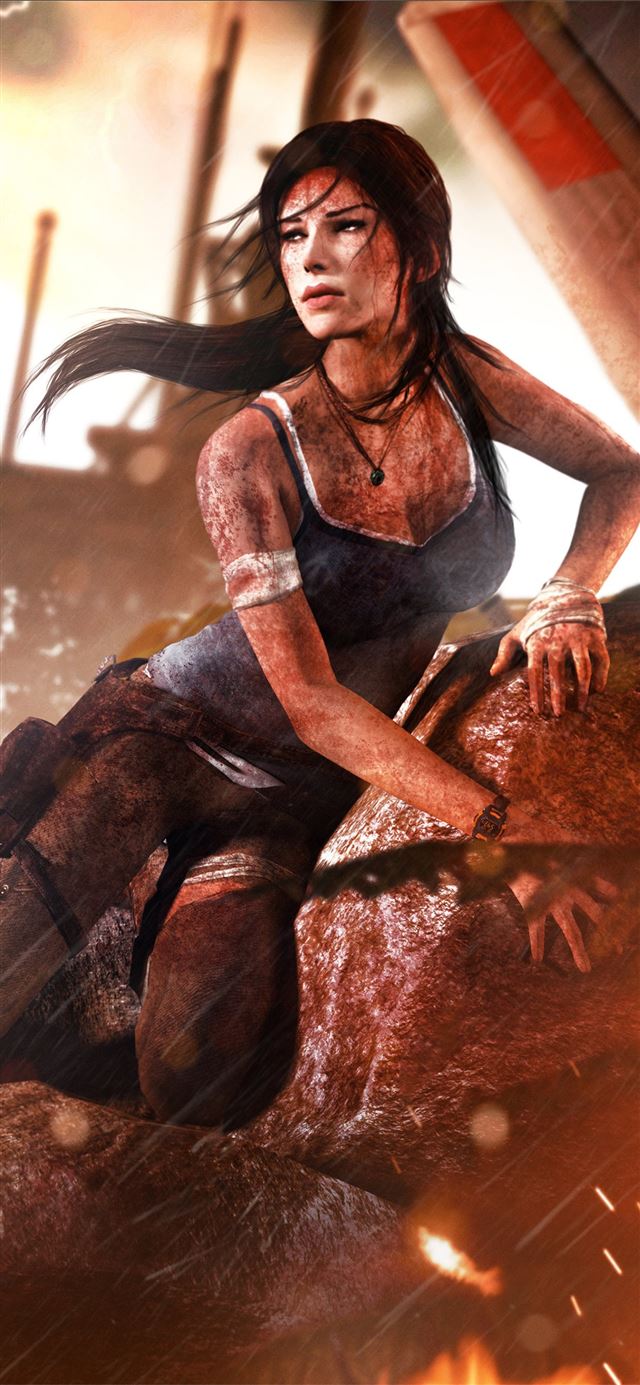 1125x2436 tomb raider 2013 lara croft 4k - lara croft iPhone 11 Wallpaper