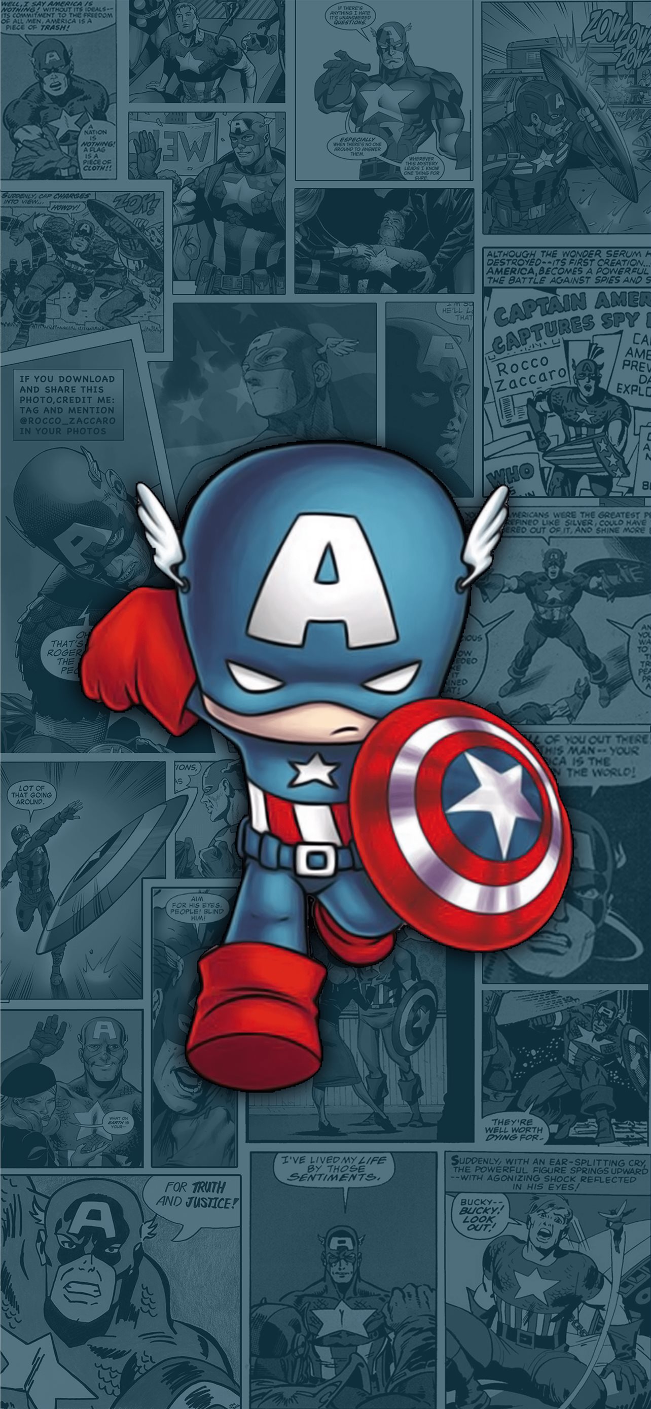 Captain America NawPic iPhone wallpaper 