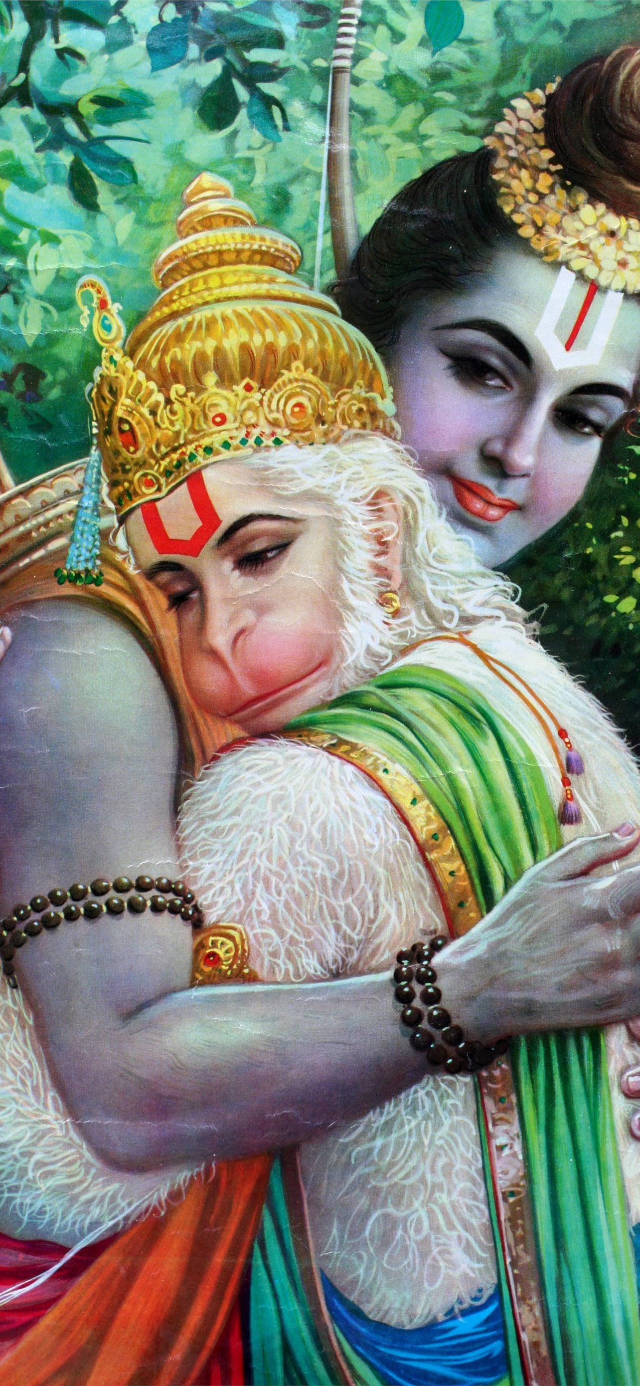 Ram And Hanuman Cave iPhone wallpaper 