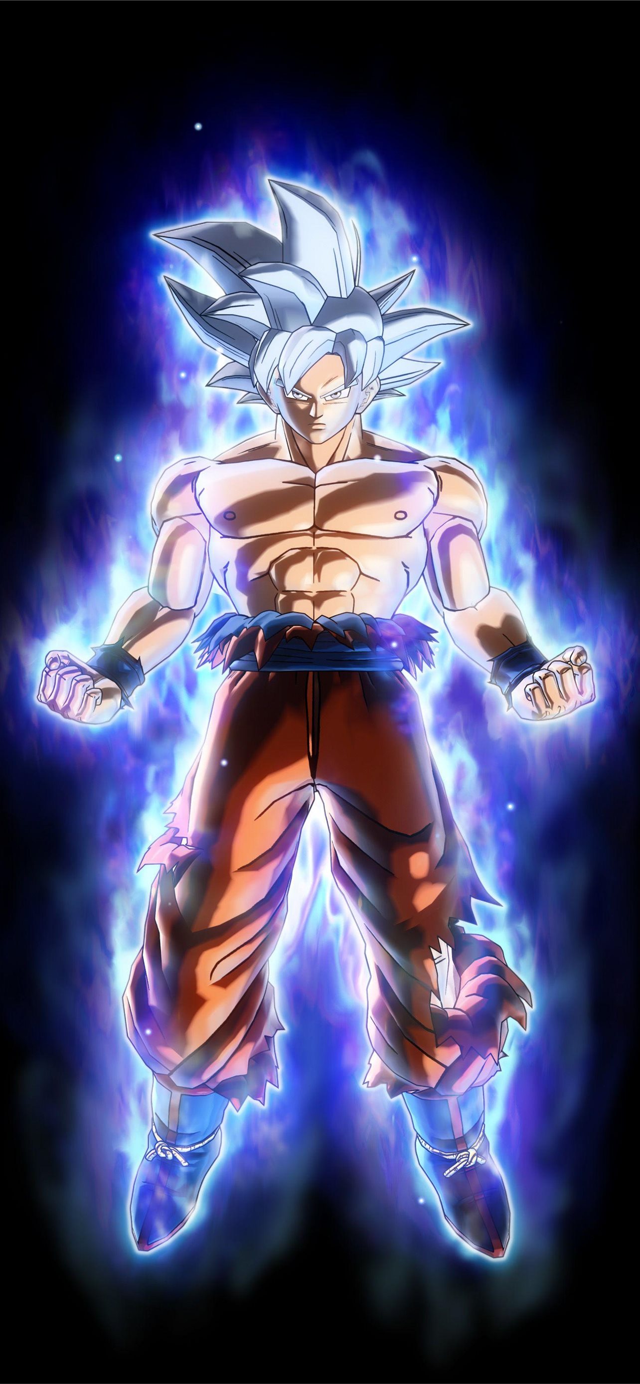 Goku Ultra Instinct Full Body Cave iPhone wallpaper 