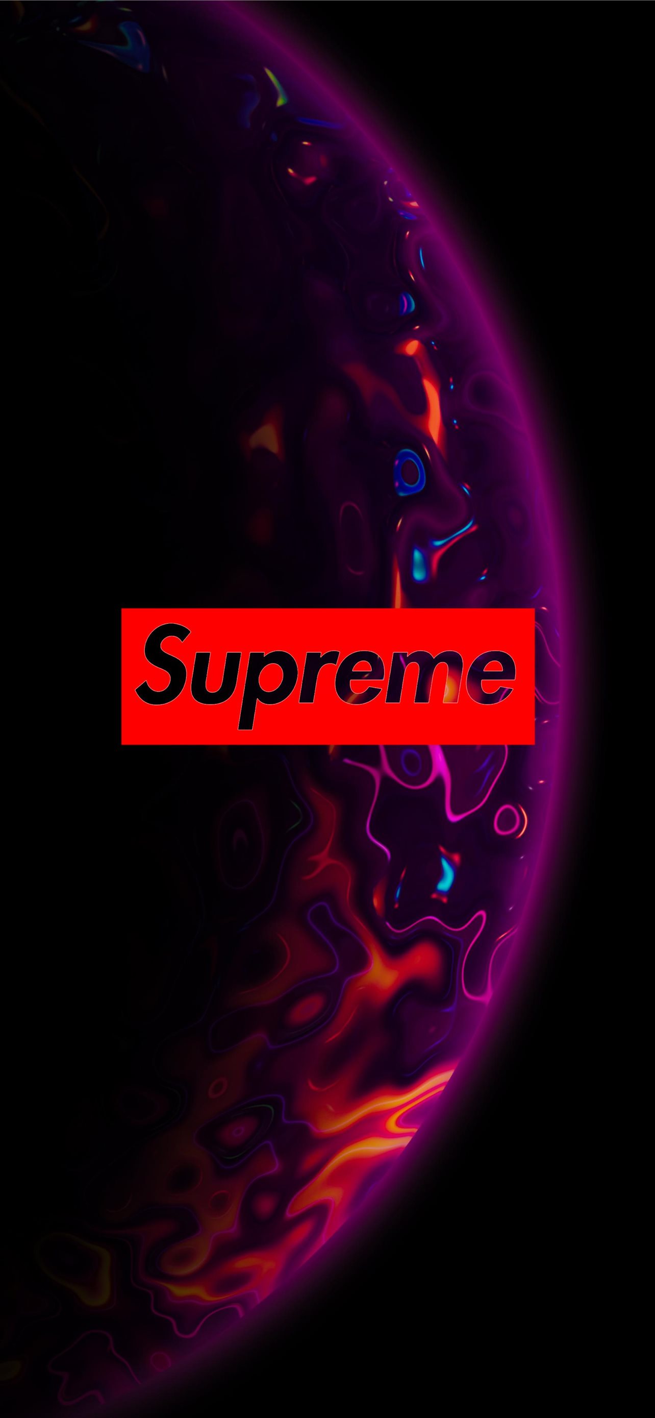 Supreme Purple Planet Iphone Wallpapers Free Download