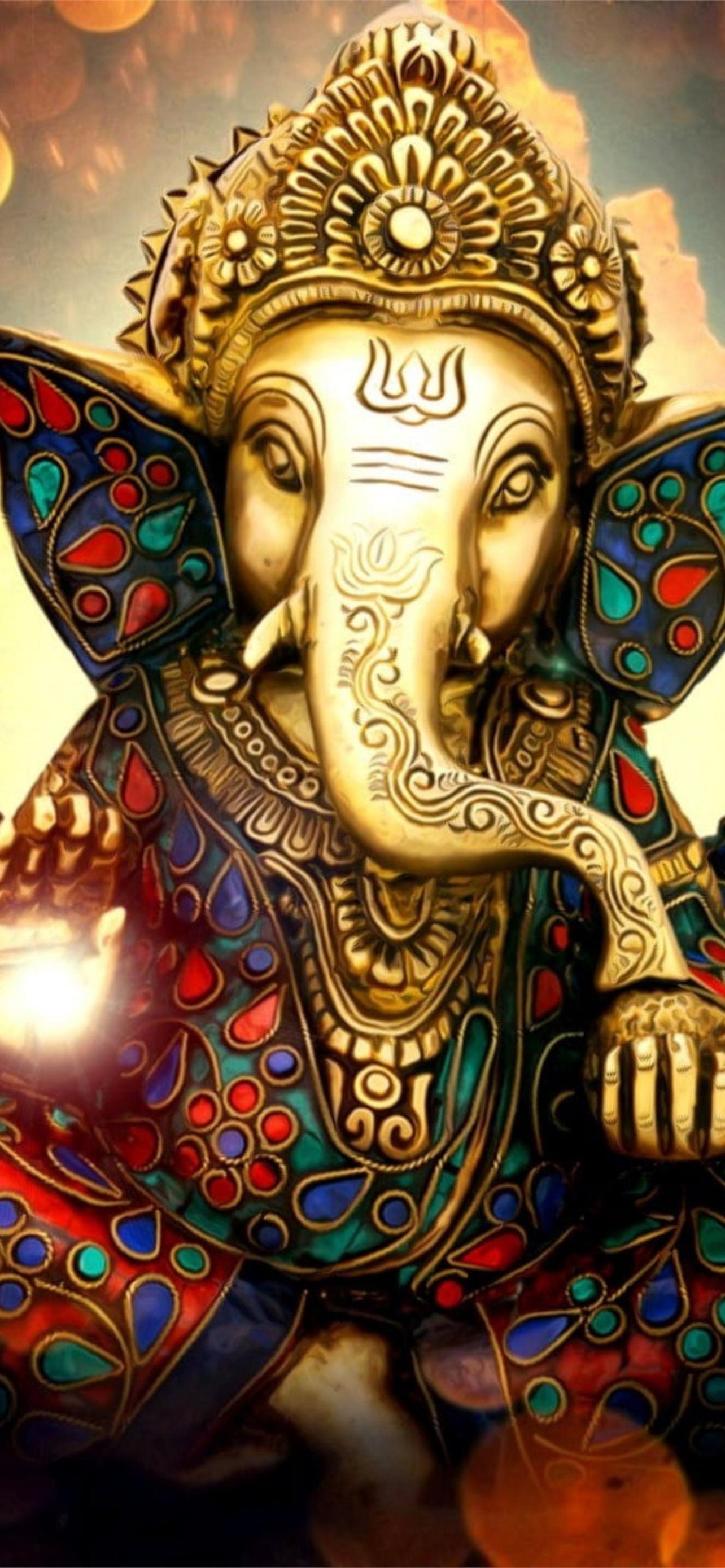 Amoled Hindu God Cave iPhone wallpaper 