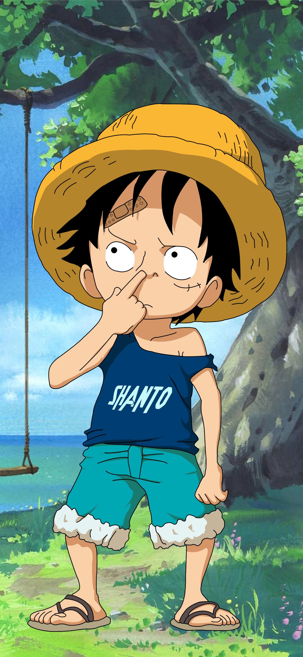 One Piece Monkey D. Luffy Art Wallpaper - Luffy Wallpaper iPhone