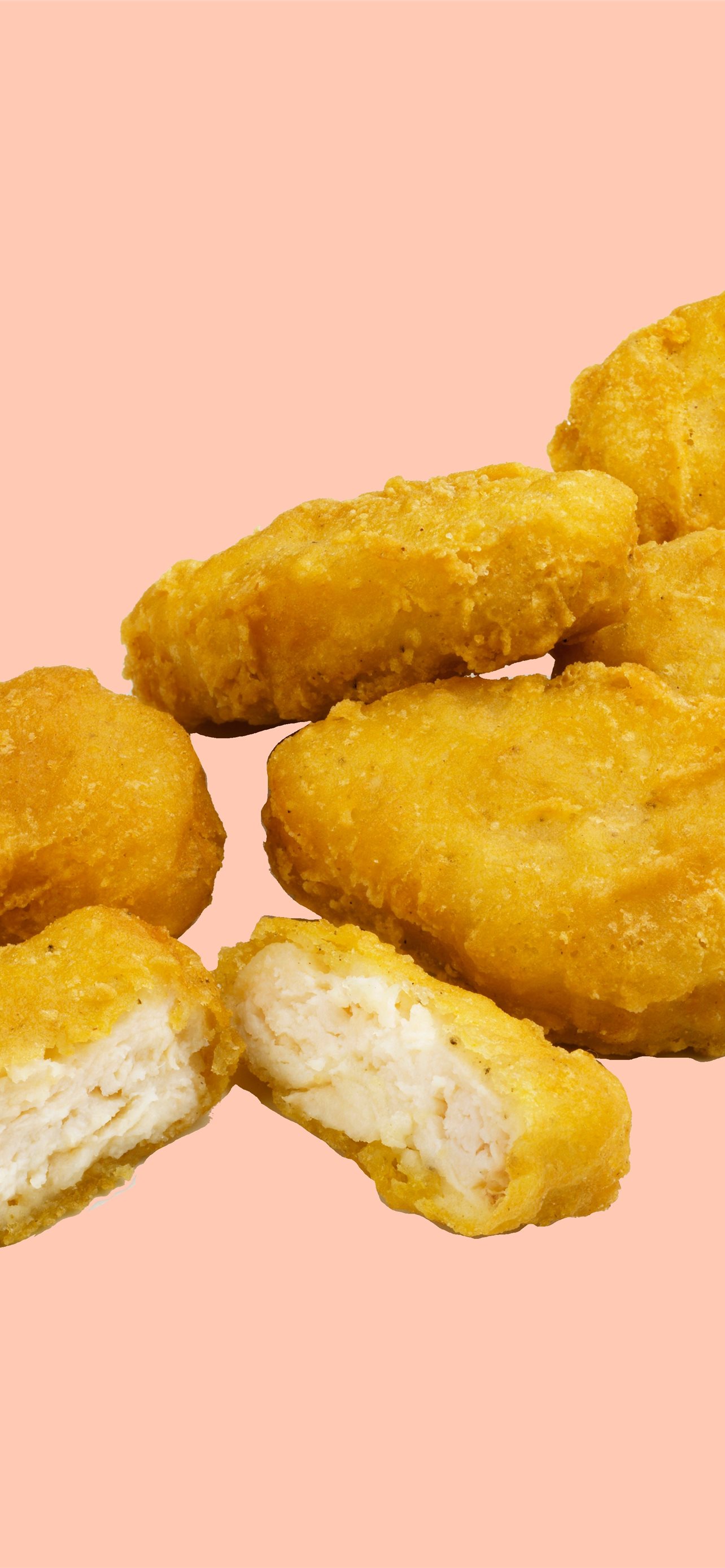 Premium AI Image  A stack of chicken nuggets on a table with bacon