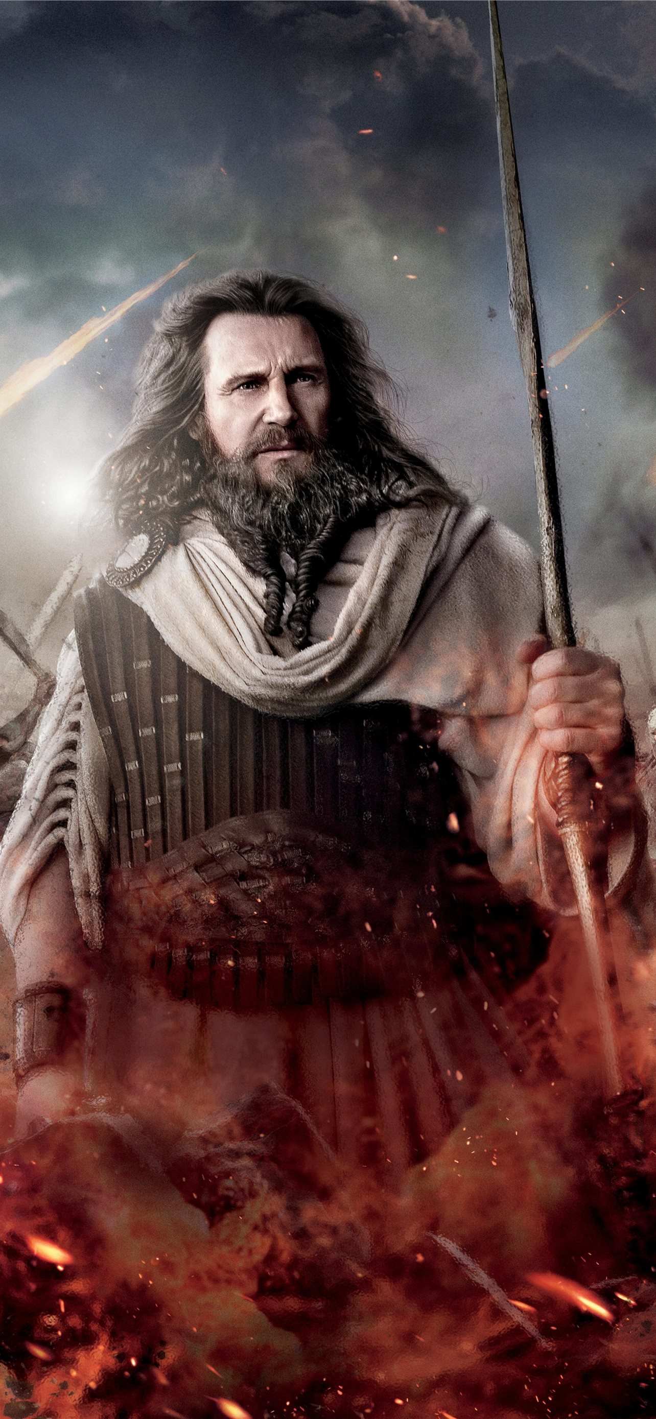 artwork liam neeson zeus wrath of the titans Peop... iPhone Wallpapers ...