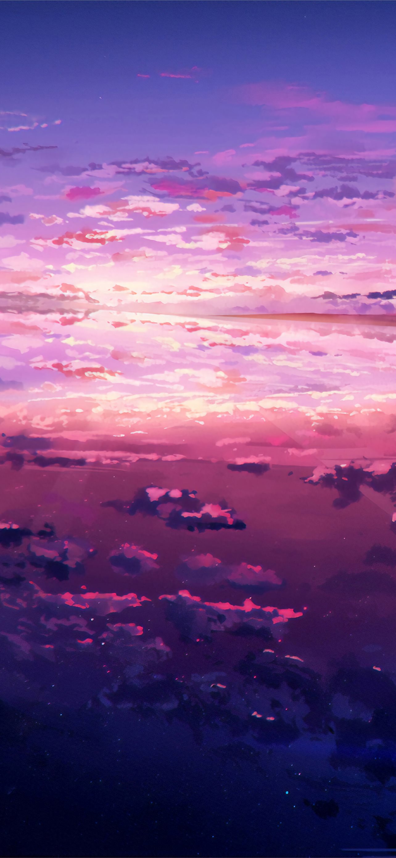 Purple Sunset On The Beach 2 Wallpaper  800x480