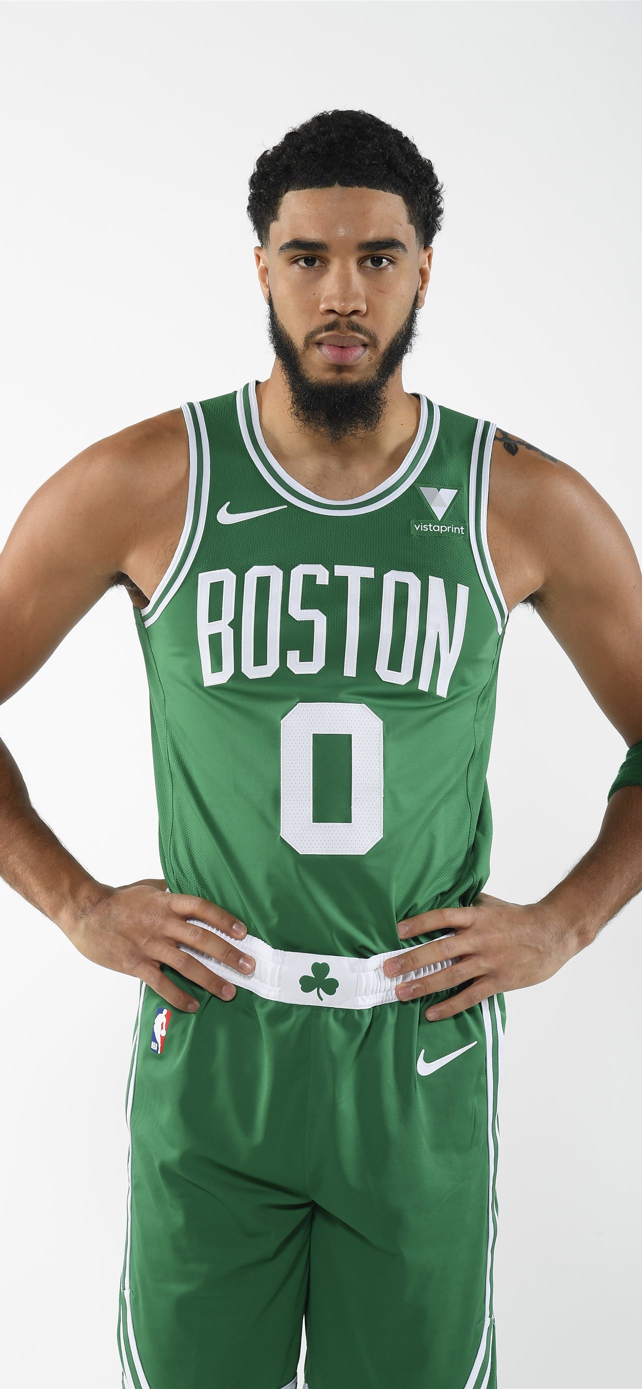1082x1922px  free download  HD wallpaper Jayson Tatum NBA 20172018 4K  Wallpaper green and white Celtics 0 jersey  Wallpaper Flare