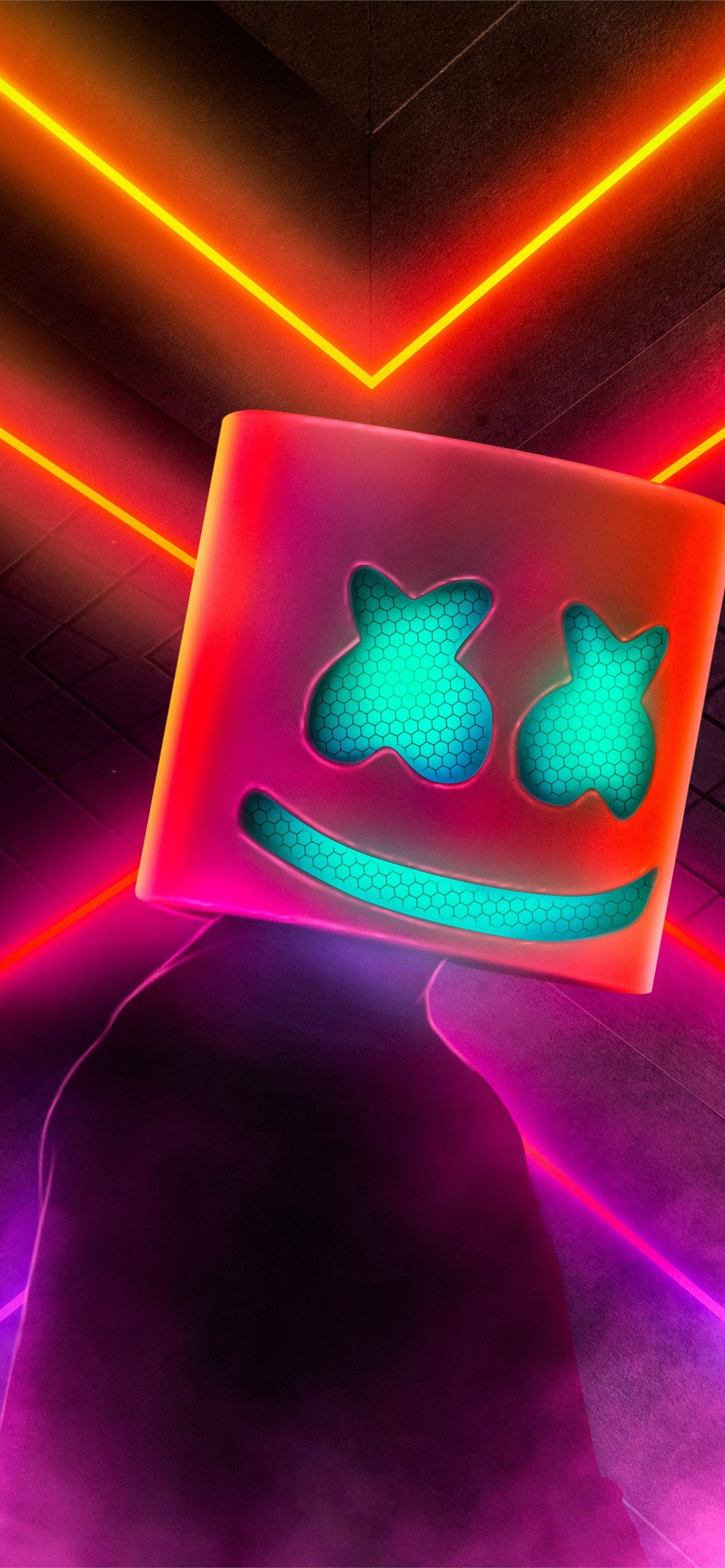 Marshmallow Dj With Colourful Lights Wallpaper Download  MobCup