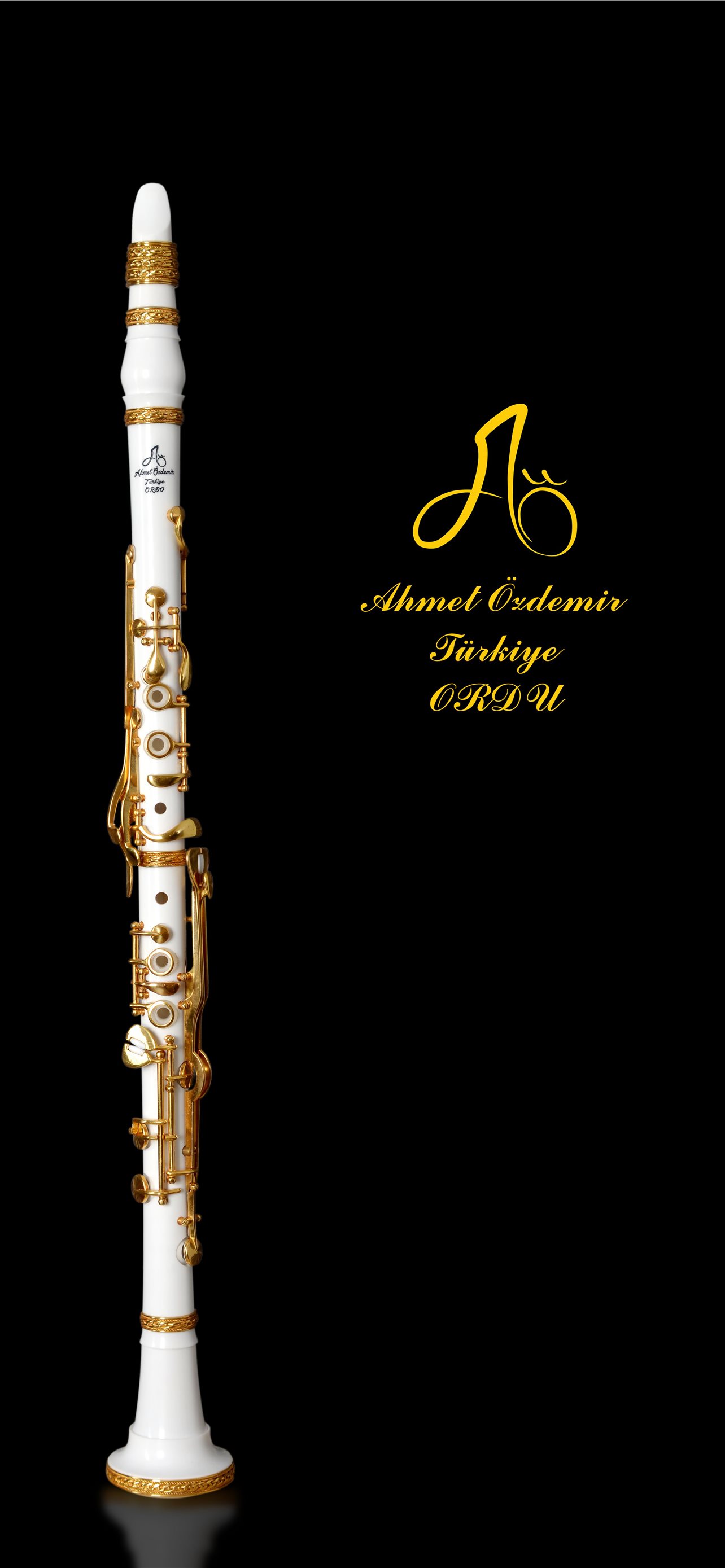 Premium Photo  Music instrument clarinet on black background
