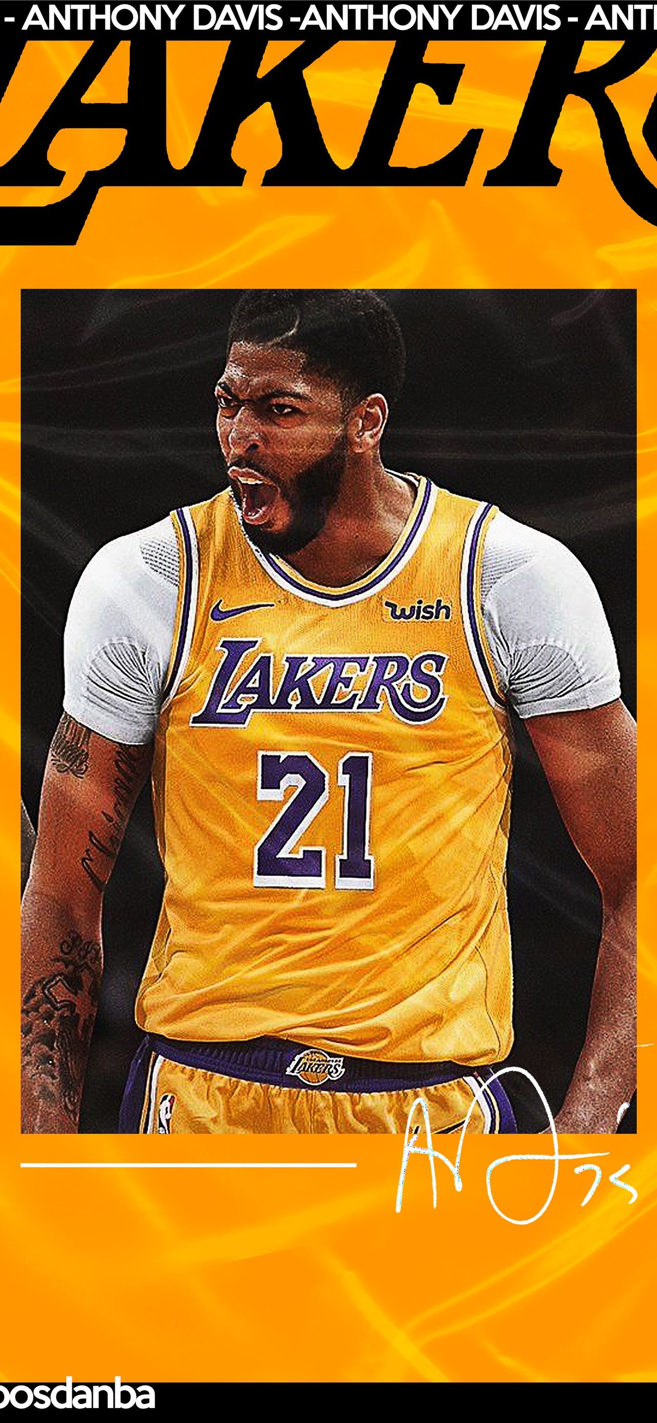 Lebron James Anthony Davis Digital Art Painting Le iPhone 11 Wallpapers  Free Download