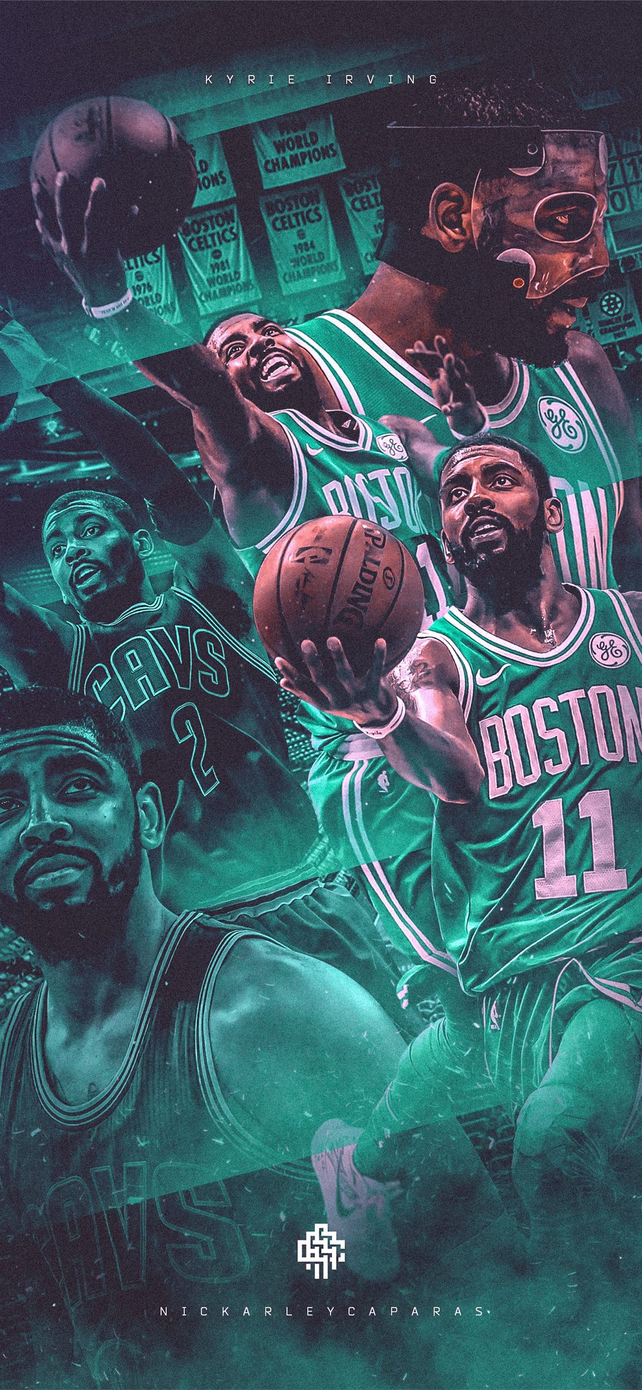 Nike Wallpaper  Kyrie Irving 11  Boston Celtics  Behance