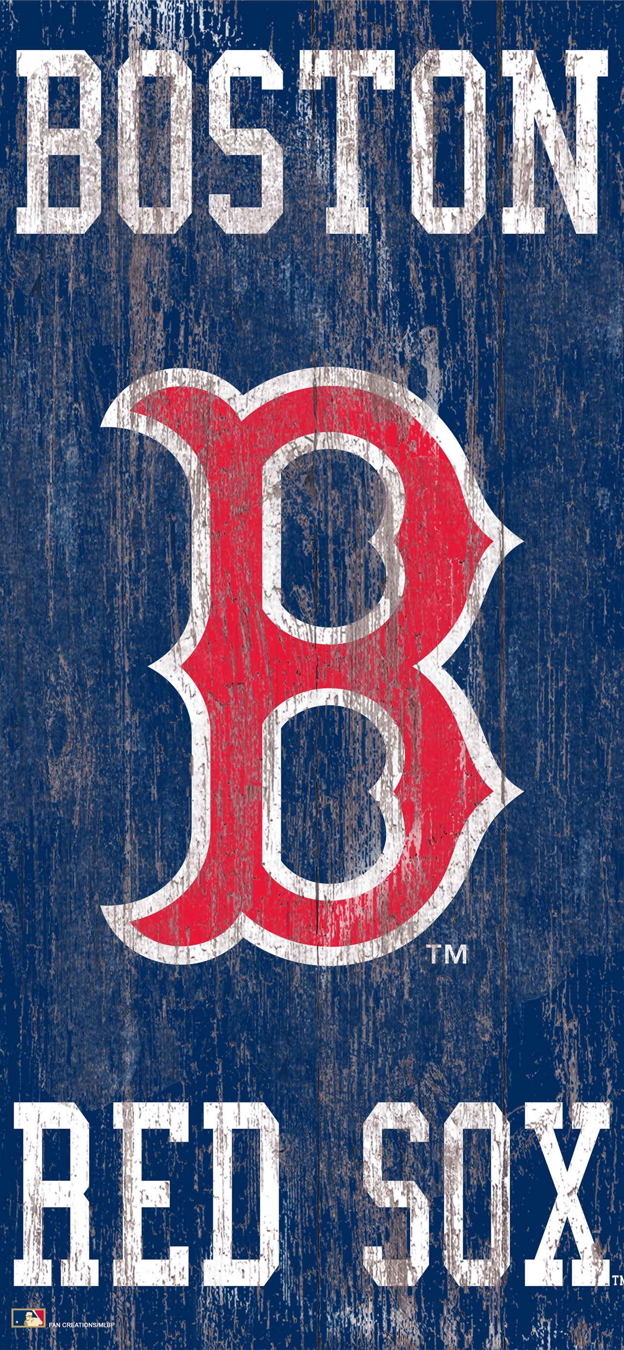 Boston Red Sox Heritage Banner Wood Sign