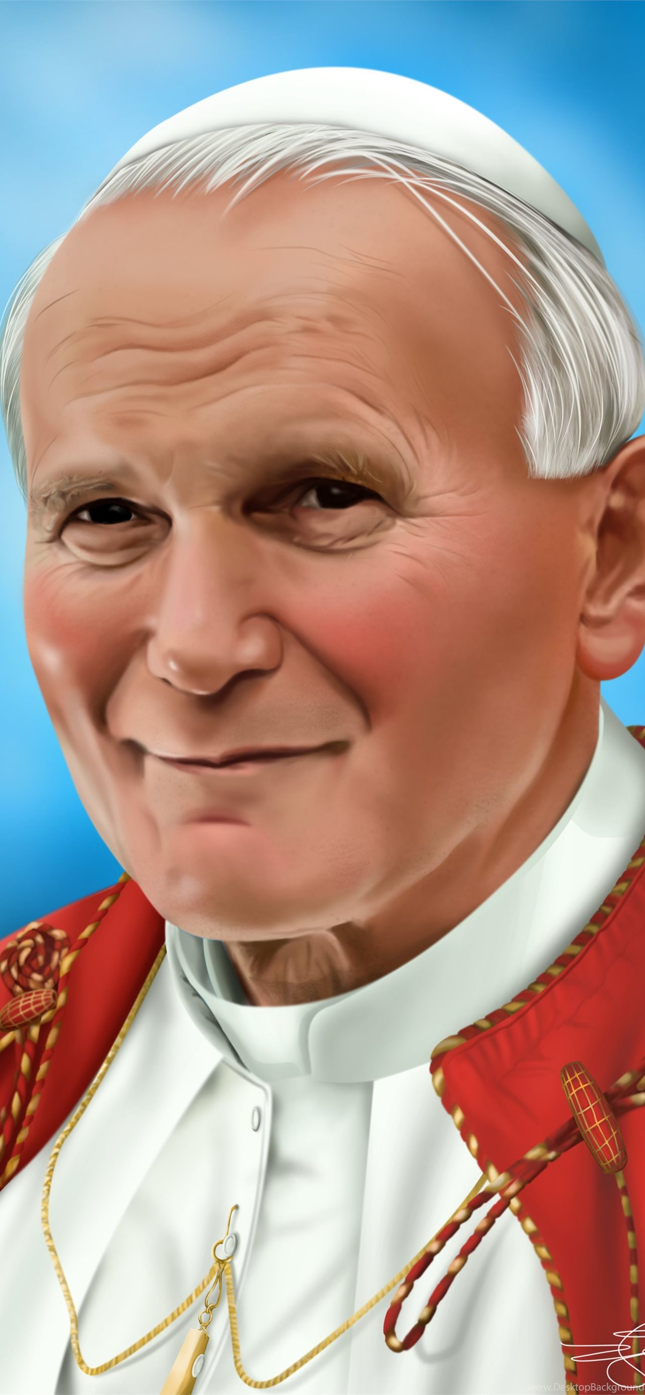 pope john paul ii iPhone wallpaper 