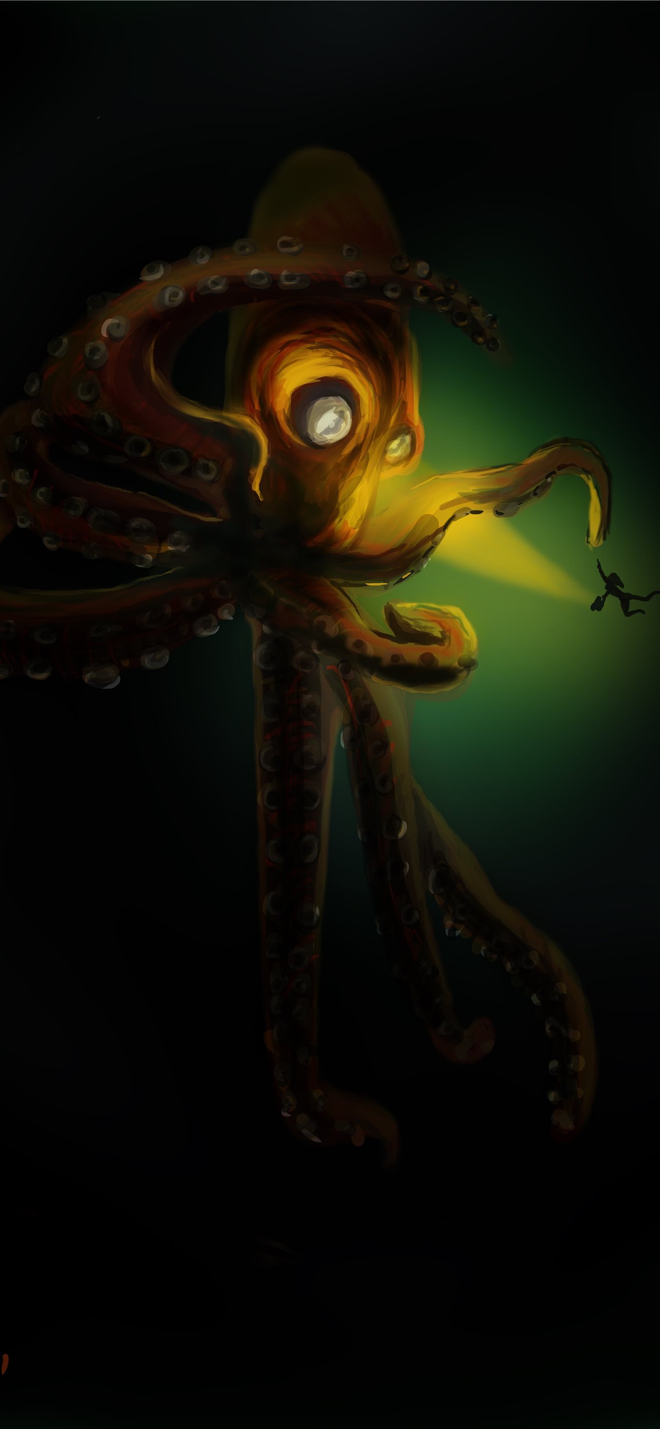 giant octopus wallpaper