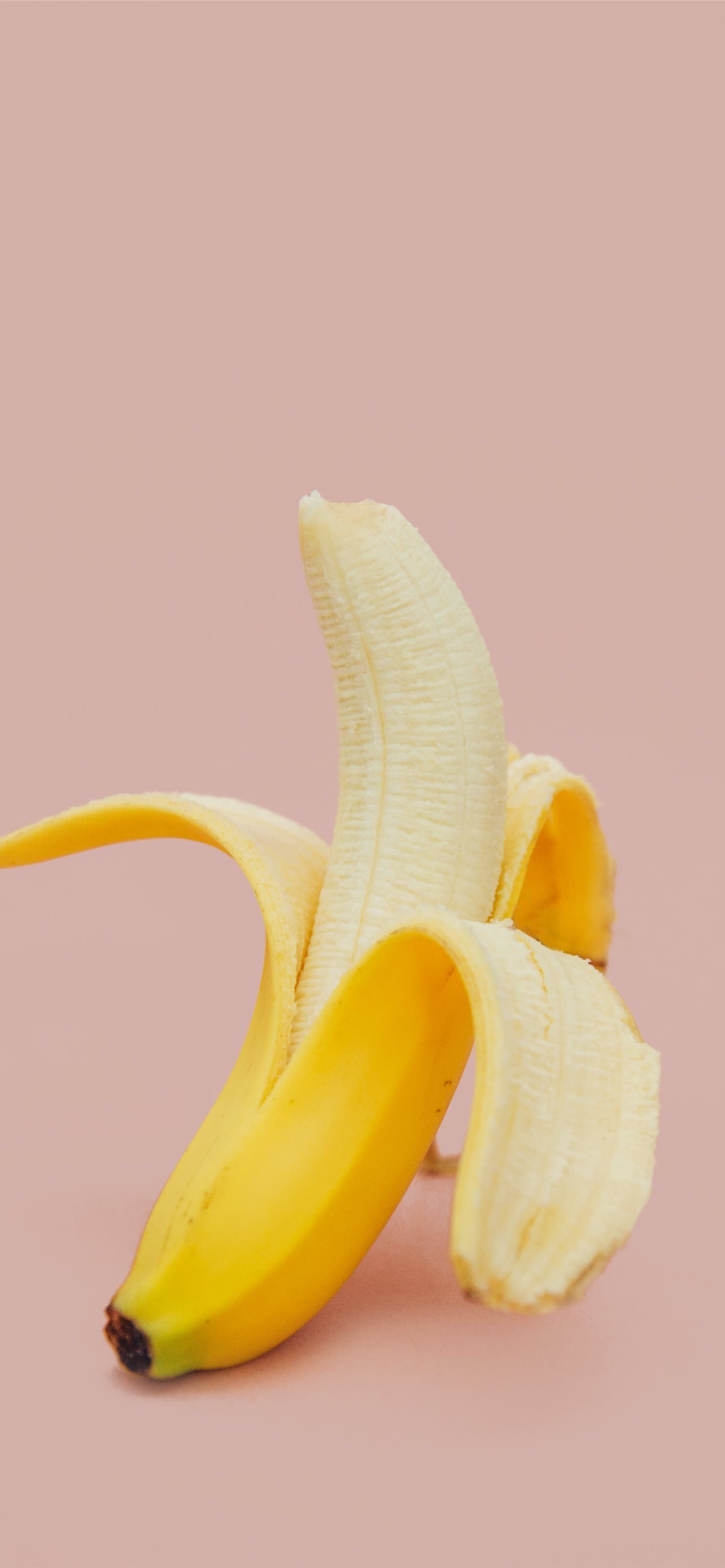 half peeled banana fruit iPhone wallpaper 