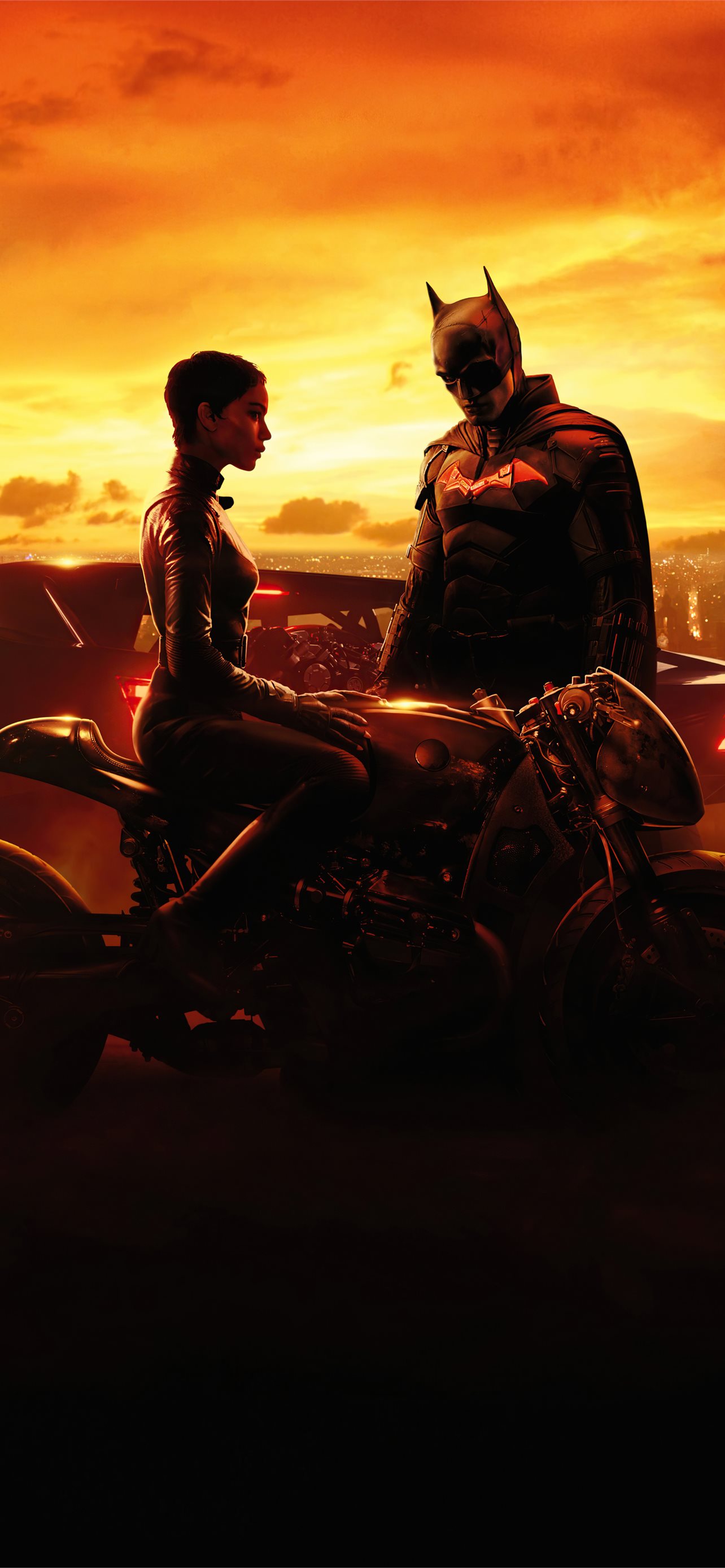 batman and catwoman in the batman movie 2022 iPhone Wallpapers Free