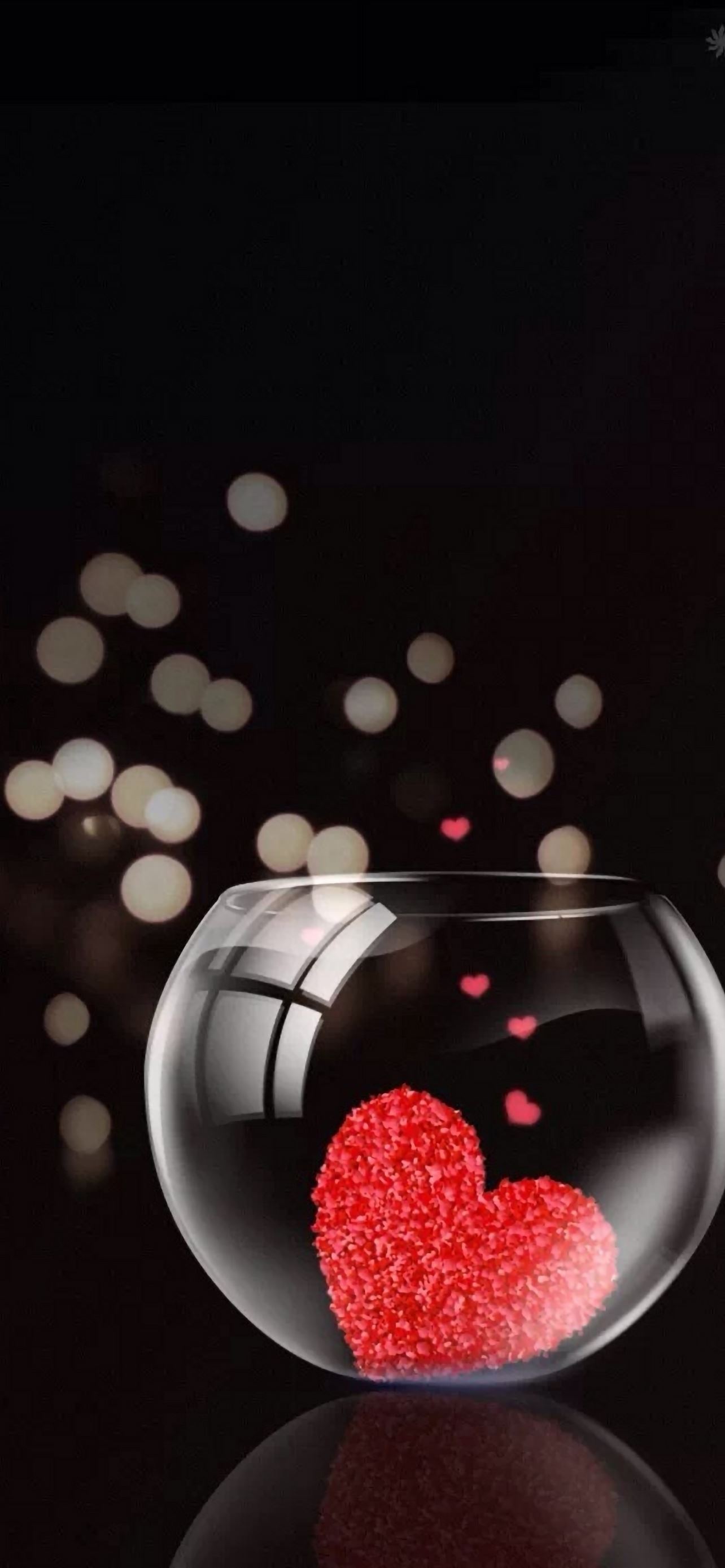 Glass jar of hearts iPhone Wallpapers ...