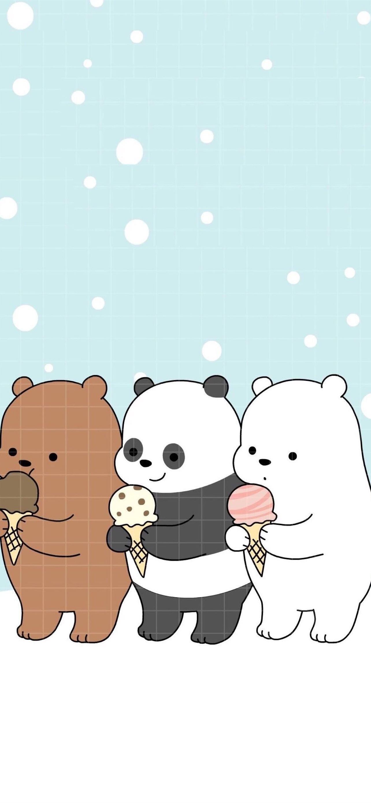 Kawaii We Bare Bears Cave Iphone Wallpapers Free Download