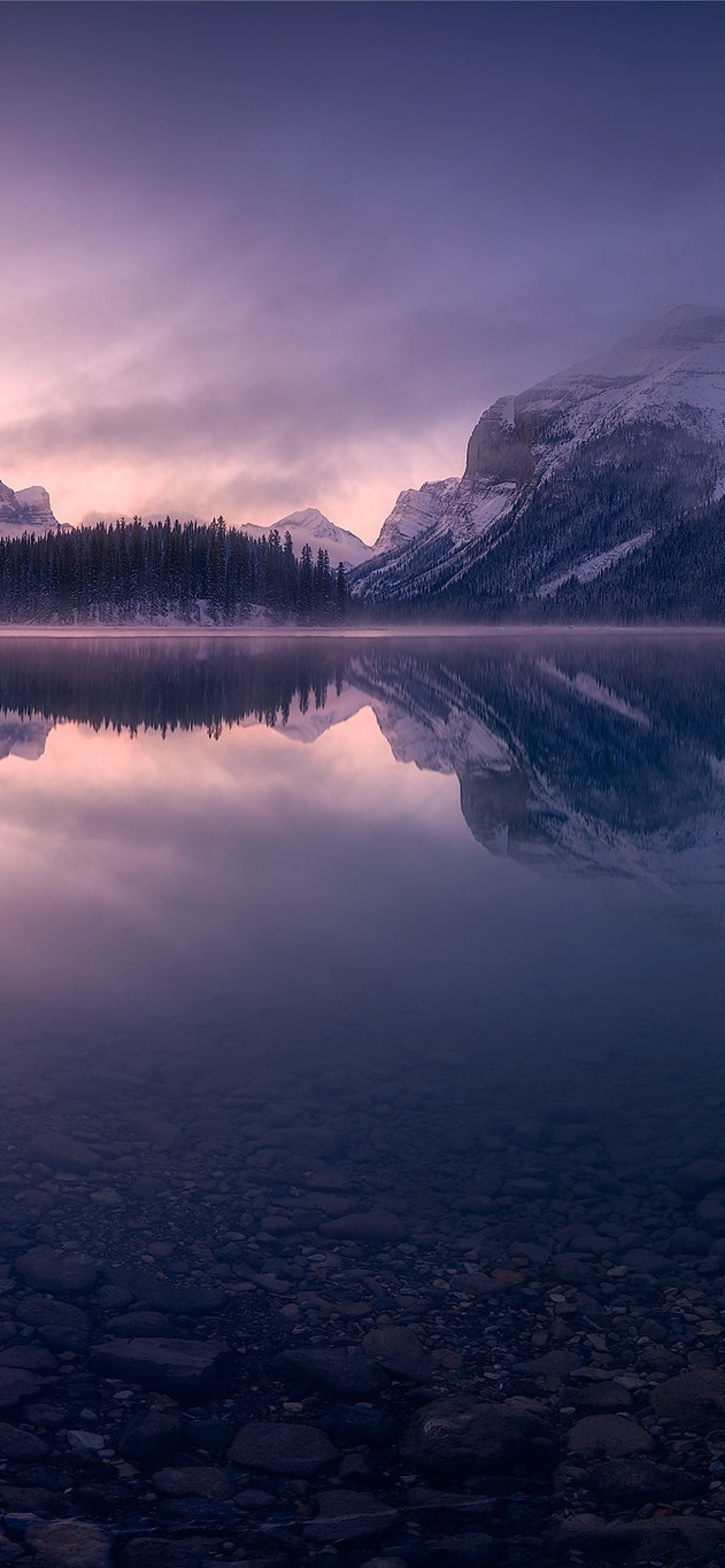 Ontario Mountains Reflection Lake Sony Xperia X Xz Iphone Wallpapers Free Download