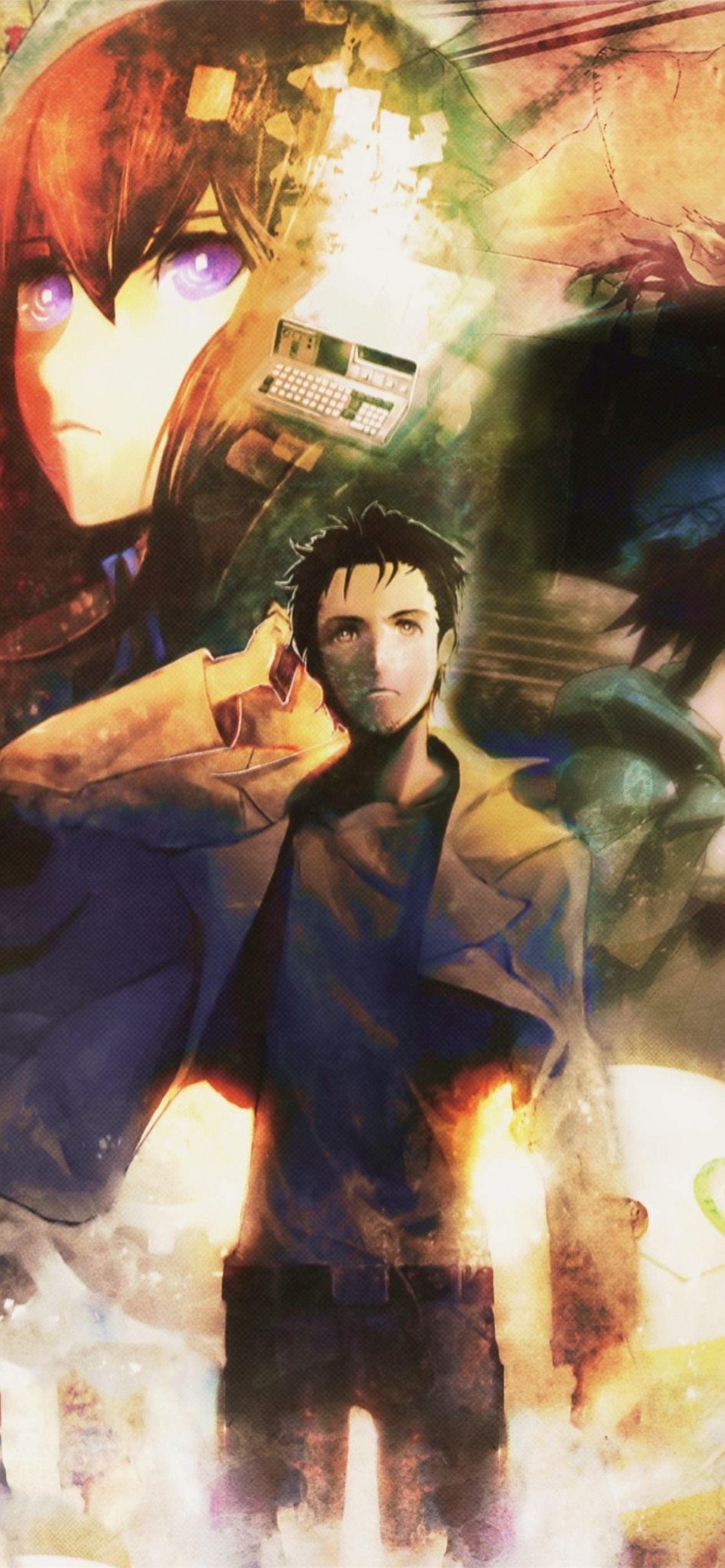 Steins Gate 0 Rintarou Okabe Kurisu Makise Resolut Iphone Wallpapers Free Download