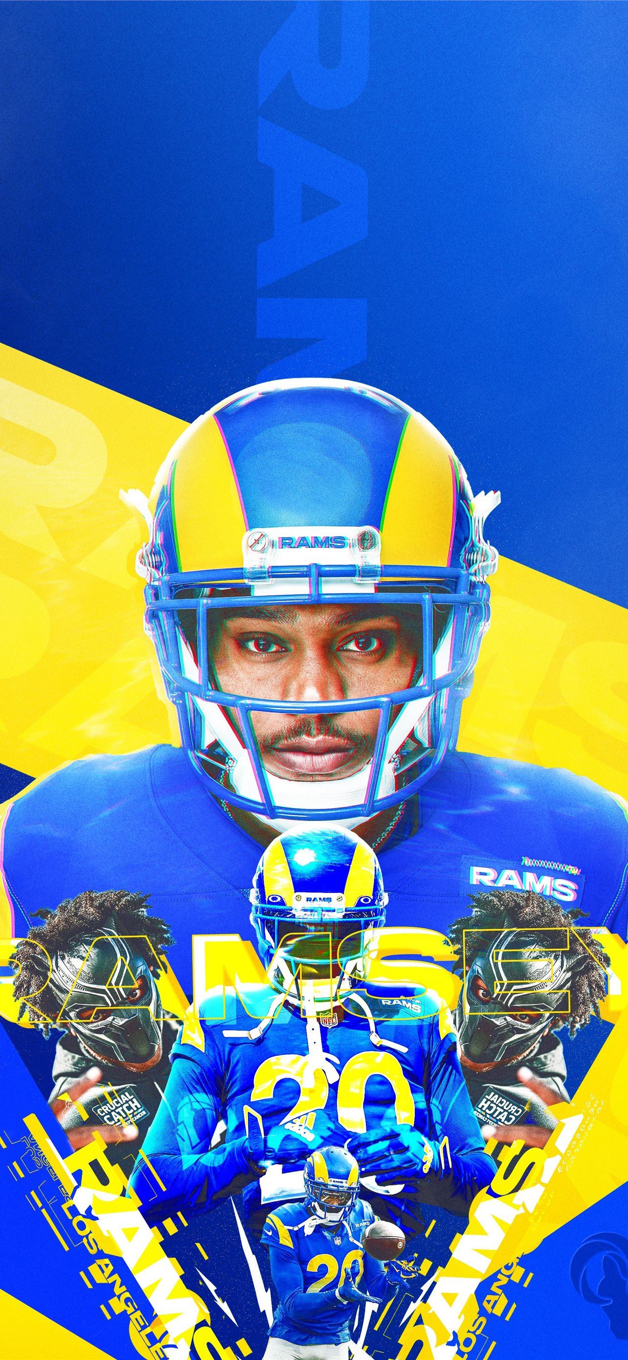 2021-2022 Los Angeles Rams Lock Screen Schedule for iPhone 6-7-8 Plus