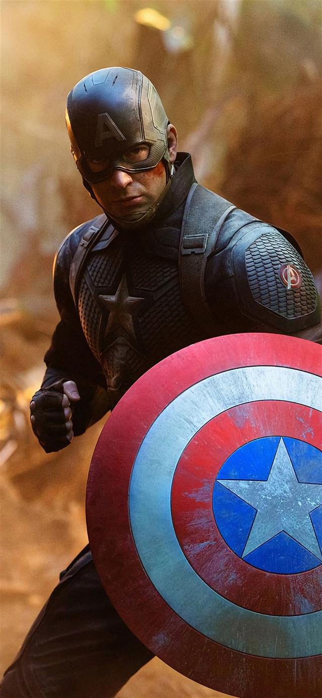 captain america avengers endgame movie iPhone 12 wallpaper 