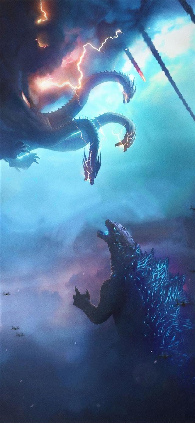 godzilla king of the monsters movie poster iPhone 12 wallpaper 