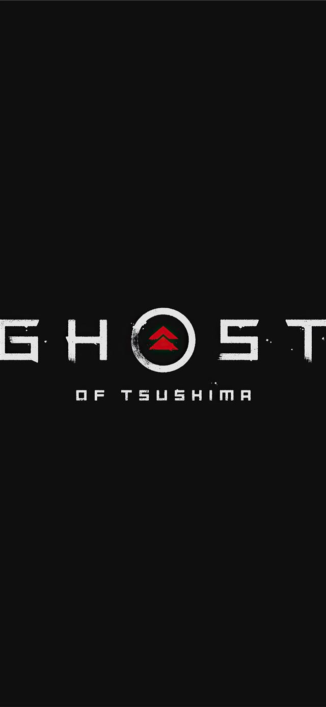 ghost of tsushima logo 4k iPhone 12 wallpaper 
