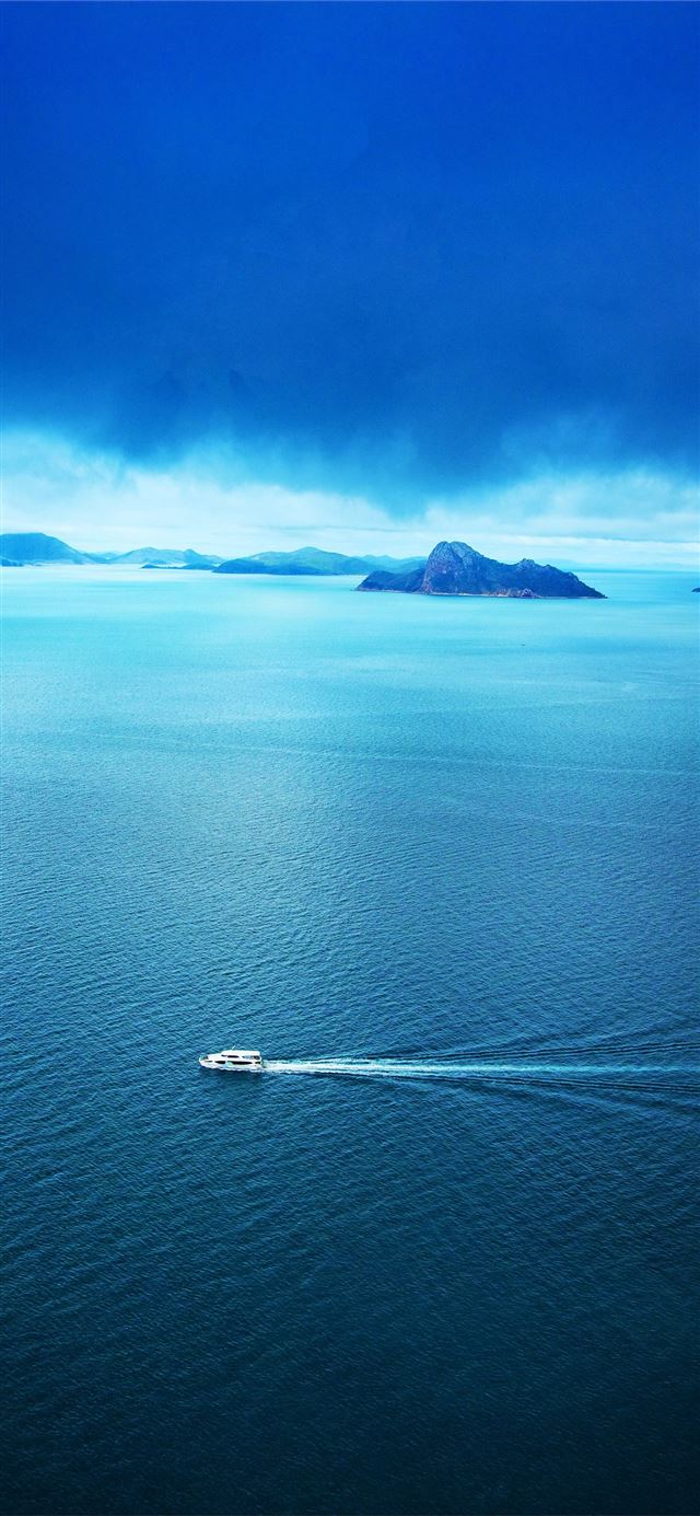 blue ocean 5k iPhone 12 wallpaper 