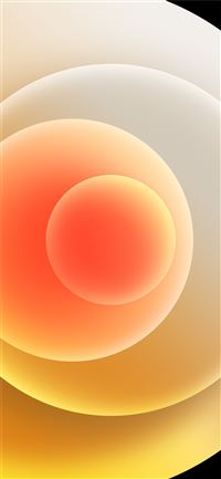 Colorful iPhone 12 Stock wallpaper Orbs Yellow Light wallpaper