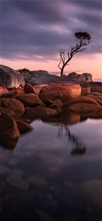 evening bay of fires 5k wallpaper