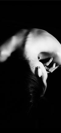 greyscale photography of naked woman wallpaper