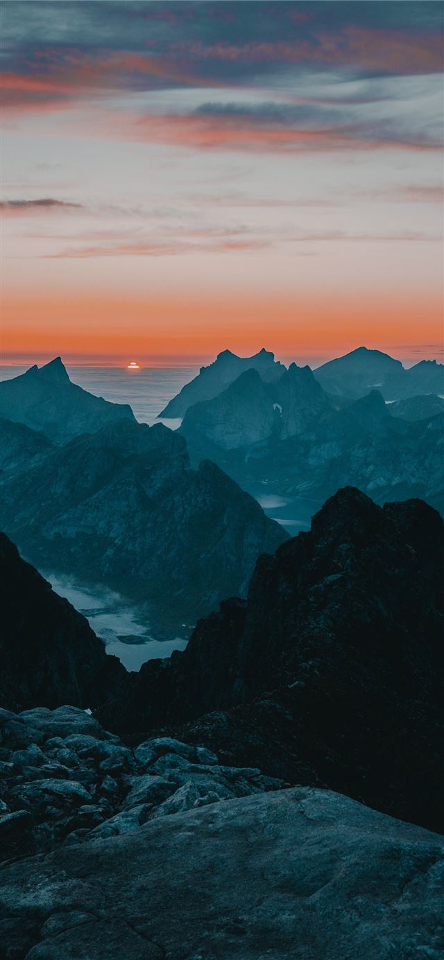snow covered mountain during daytime iPhone 12 wallpaper 