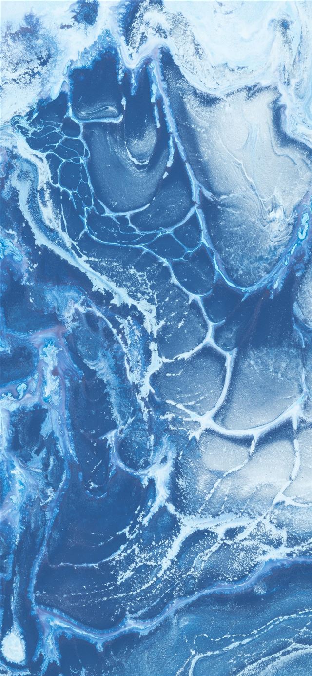 blue painting iPhone 12 wallpaper 