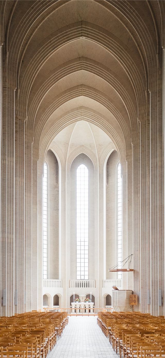empty cathedral interior iPhone 12 wallpaper 