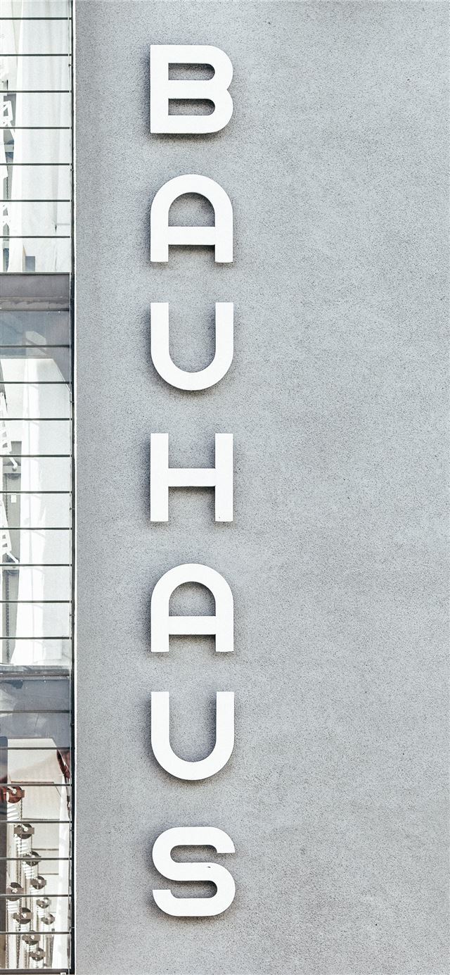 Bauhaus concrete apartment building iPhone 12 wallpaper 