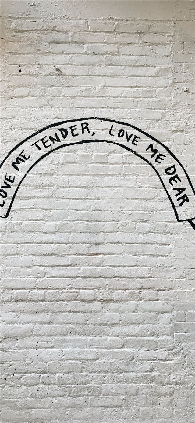 love me tender love me dear wall quotes iPhone 12 wallpaper 