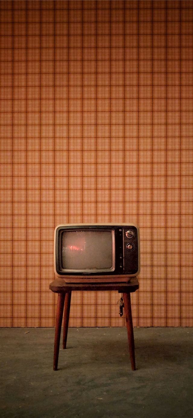 turned off black television iPhone 12 wallpaper 