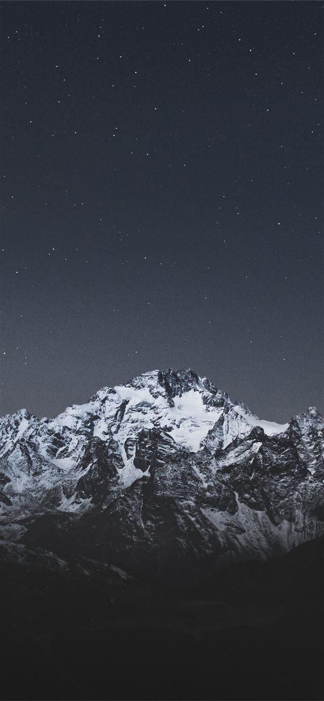 snow caps mountains landscape 5k iPhone 12 wallpaper 