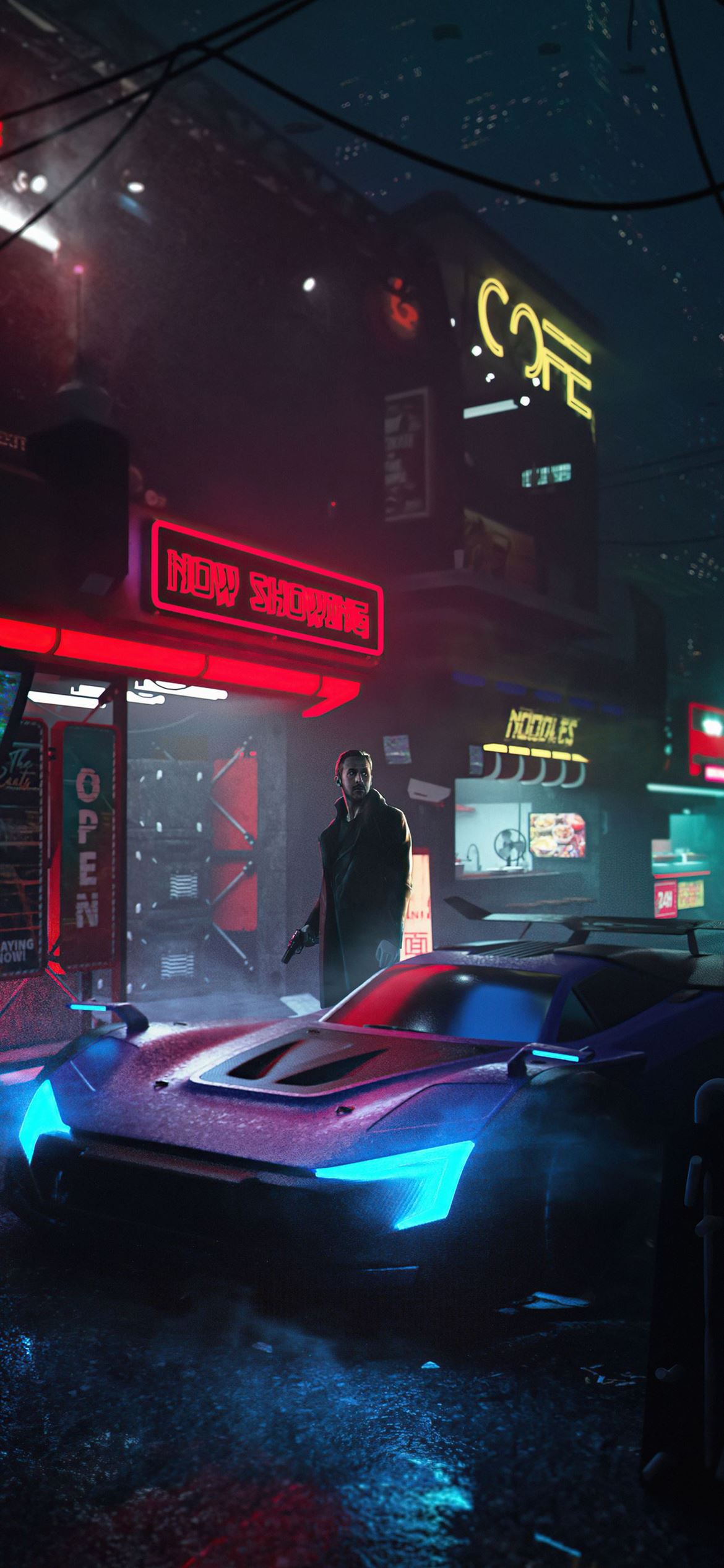 Blade runner 2049  Cyberpunk spinner 4K wallpaper download