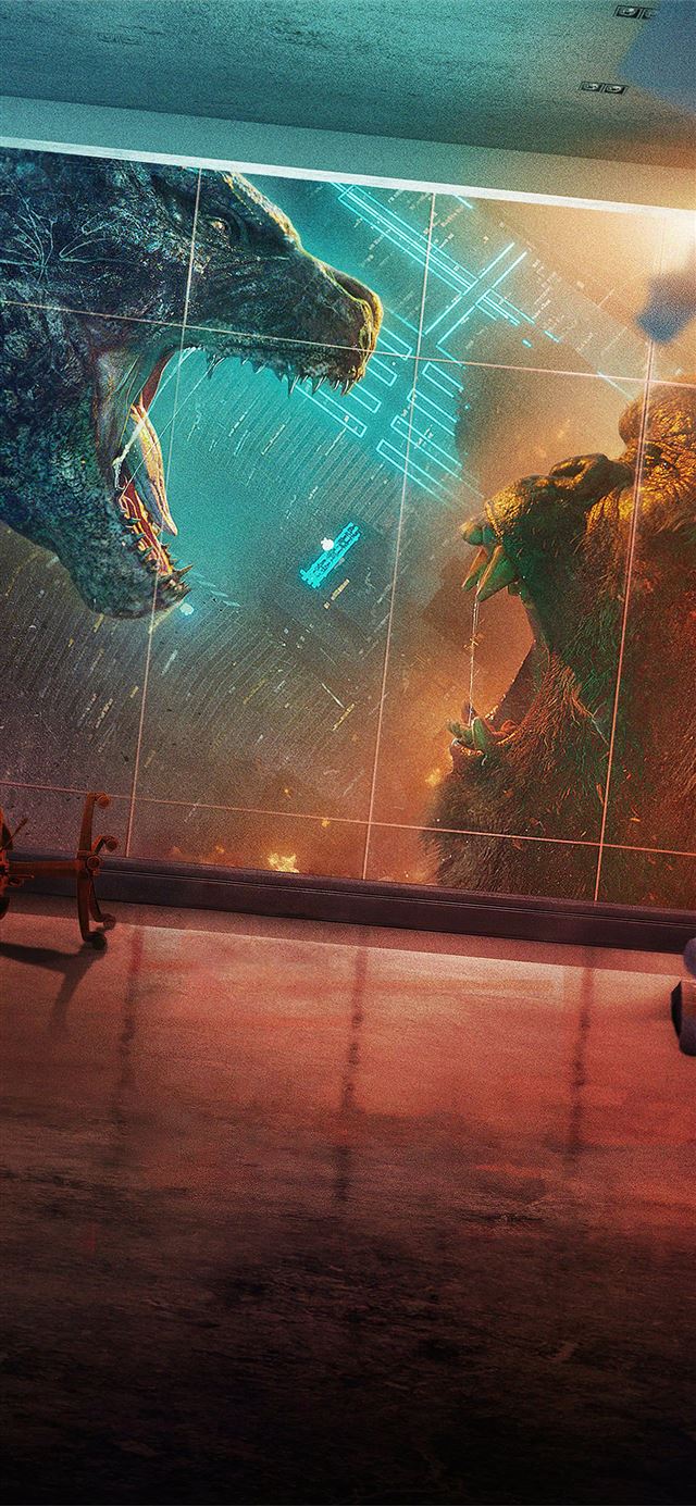 godzilla vs kong movie poster 5k iPhone 12 wallpaper 