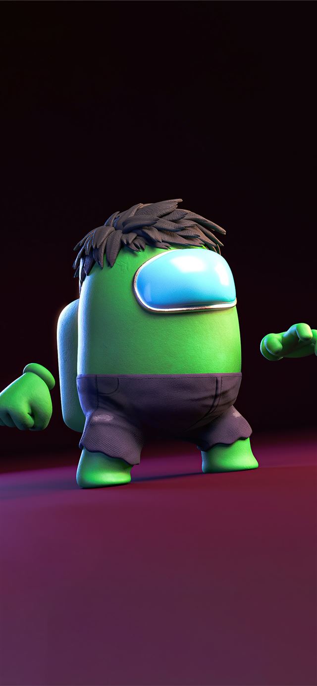 1170x2532 hulk among us 5k -  iPhone 12 Wallpaper
